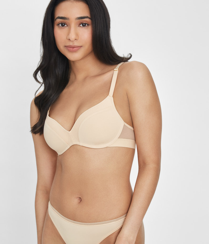 Buy Ecozen Padded Non-wired 3/4th Cup Everyday Wear Push-up Bra