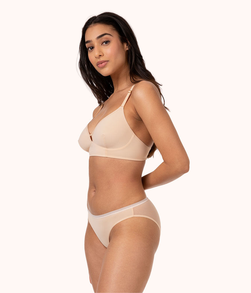 The Low Back Bralette: Toasted Almond
