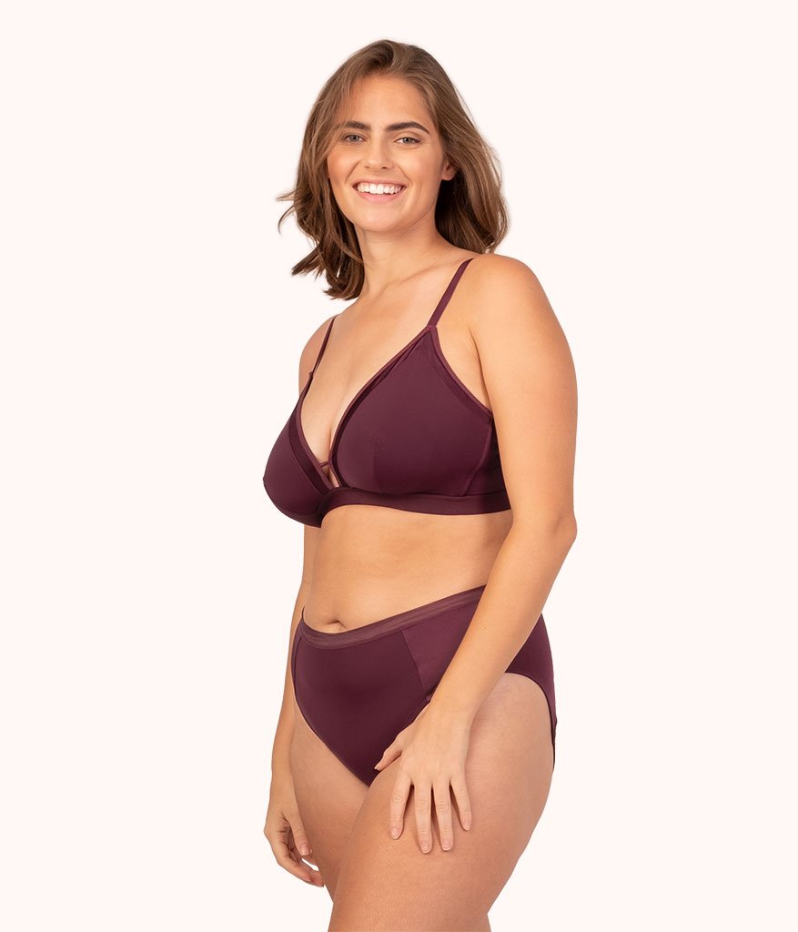 Lively, Intimates & Sleepwear, Lively The Busty Bralette In Plum Size 2