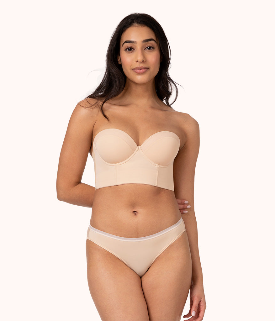 The Low Back Strapless Bundle: Toasted Almond/Jet Black