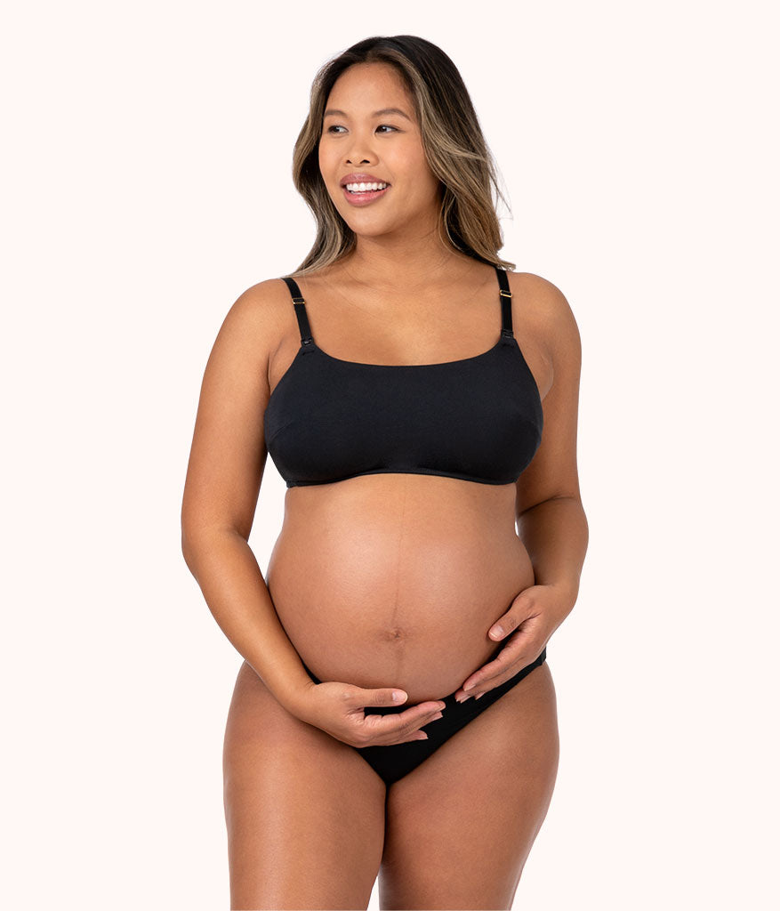 Lataly Womens Sleeping Nursing Bra Wirefree Breastfeeding Maternity  Bralette Pack of 5 Color Black White Size XL : Buy Online at Best Price in  KSA - Souq is now : Fashion