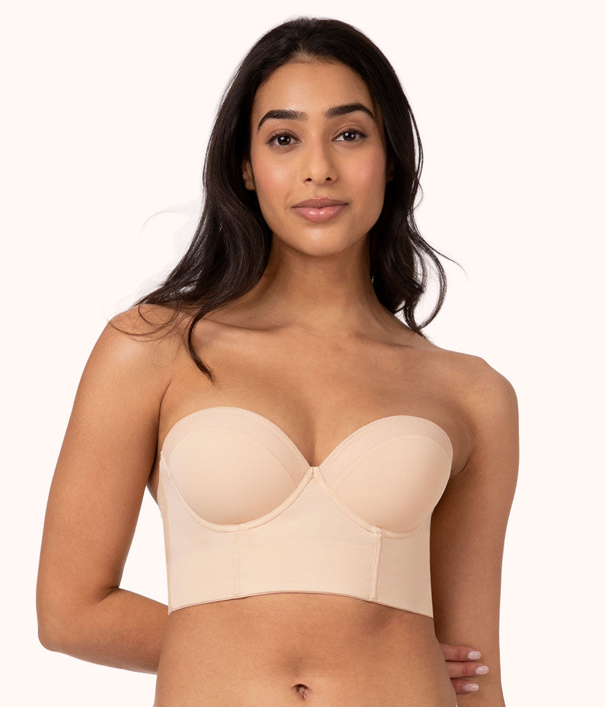 All.You. LIVELY Women's No Wire Strapless Bra - Warm Oak 38D