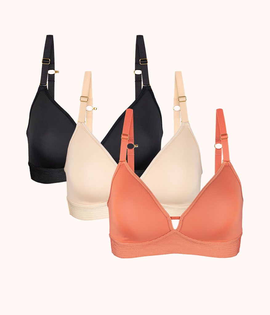 The Mesh Unlined Bra: Magenta/Coral