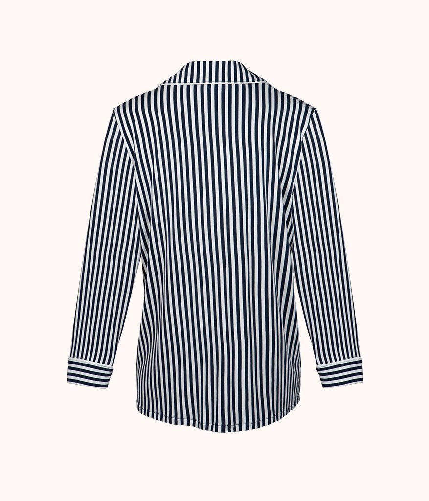 The All-Day Lounge Sleep Shirt: Mini Stripe Print | LIVELY